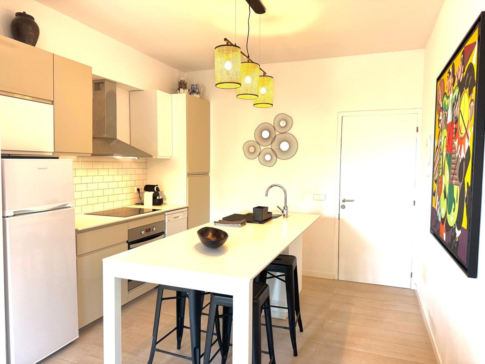 Appartement Nobe Es Pujols Proche Plage, Vue Mer Exteriör bild